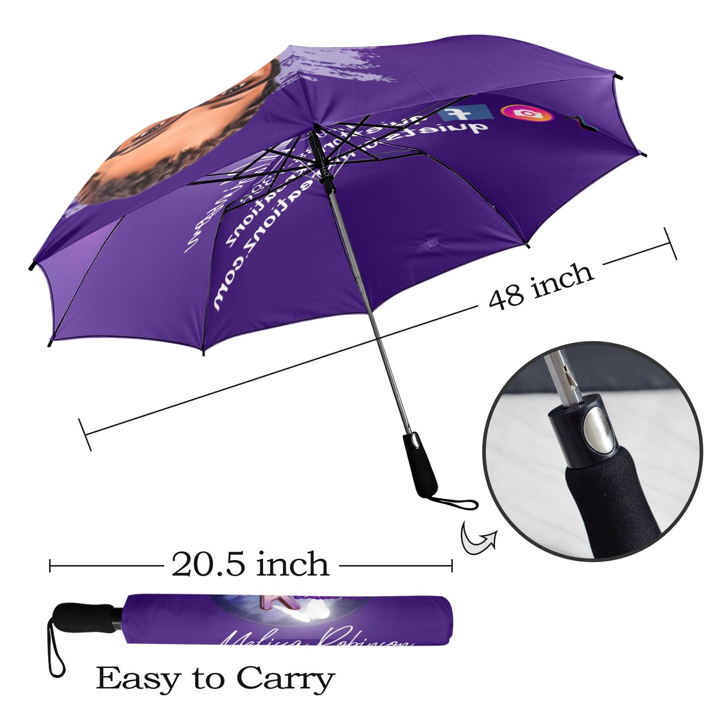 Customized Umbrella Semi-Automatic Foldable Umbrella